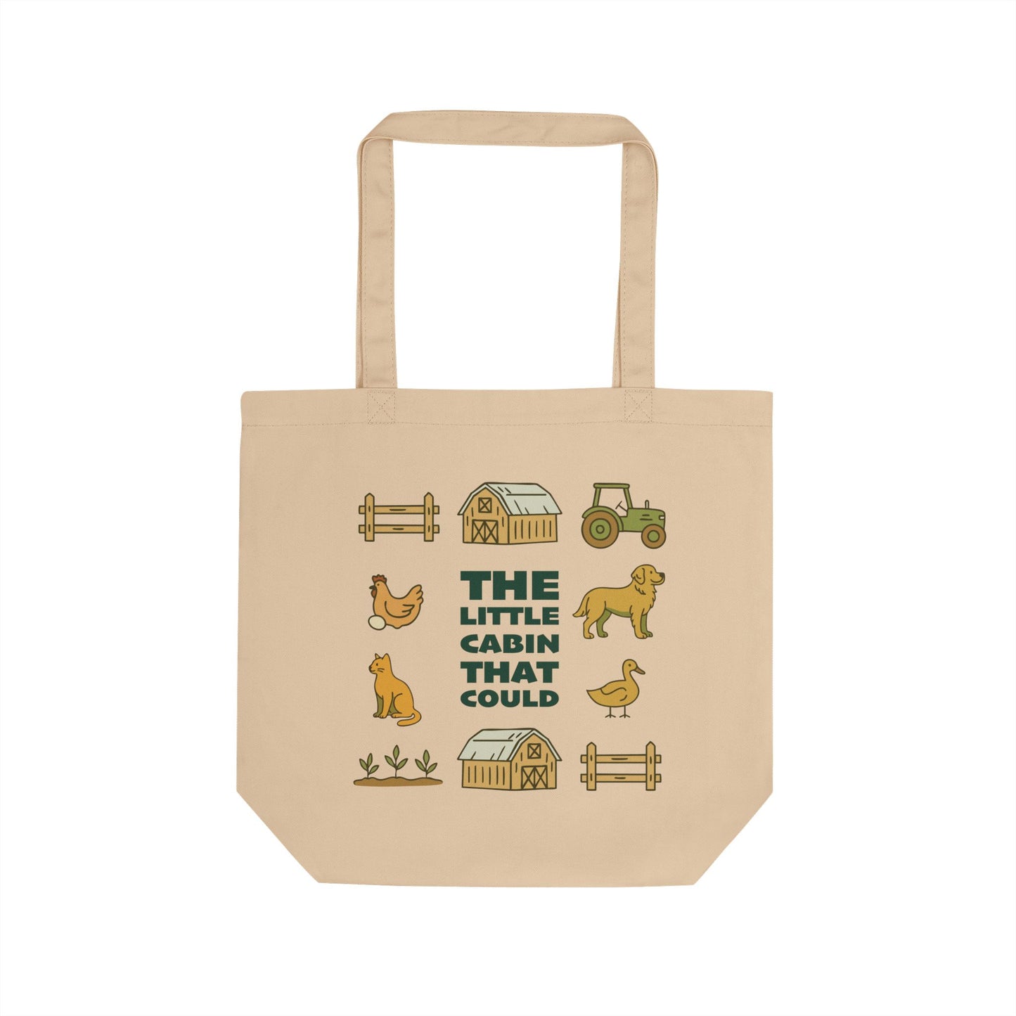 THE LITTLE CABIN THAT COULD FARM ECO TOTE BAG