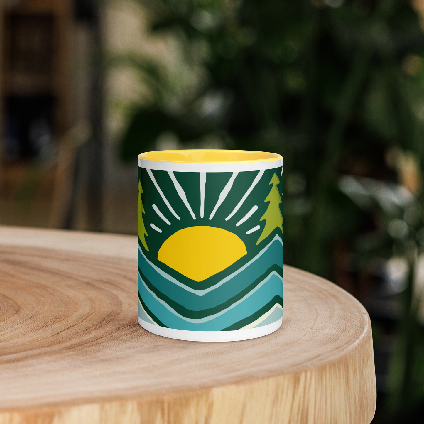 BRIGHT DAYS AHEAD 11OZ. CERAMIC 2 TONE MUG