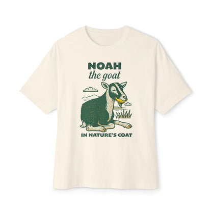 NOAH THE GOAT IN NATURE’S COAT UNISEX OVERSIZED BOXY TEE