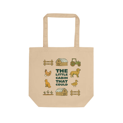 THE LITTLE CABIN THAT COULD FARM ECO TOTE BAG