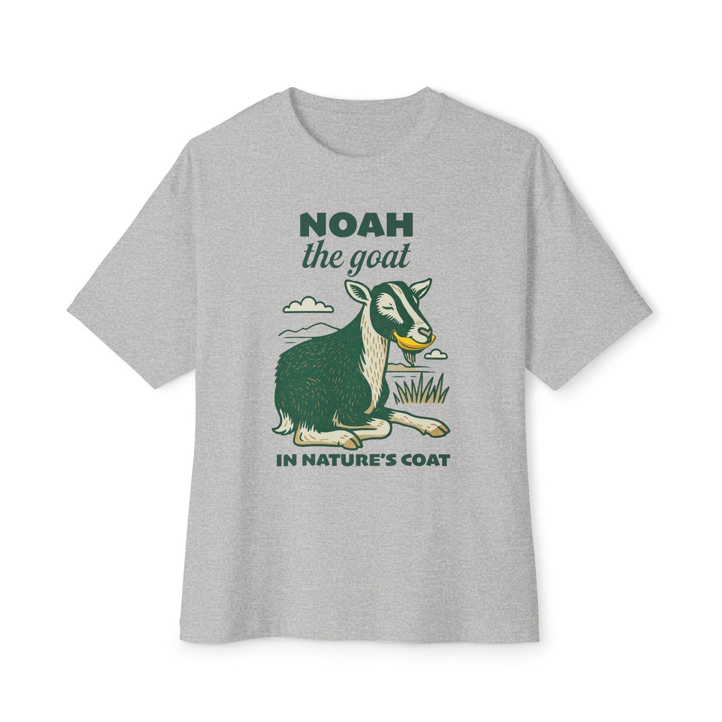 NOAH THE GOAT IN NATURE’S COAT UNISEX OVERSIZED BOXY TEE