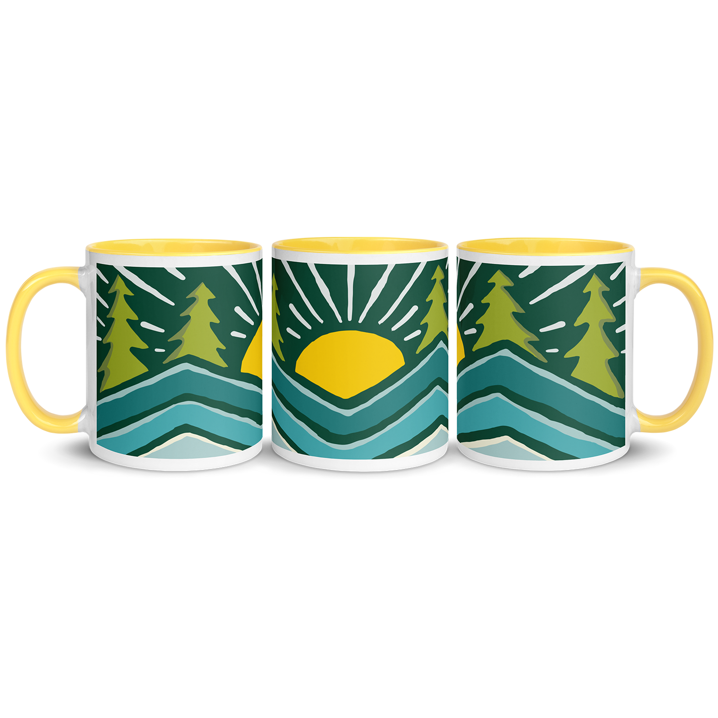 BRIGHT DAYS AHEAD 11OZ. CERAMIC 2 TONE MUG