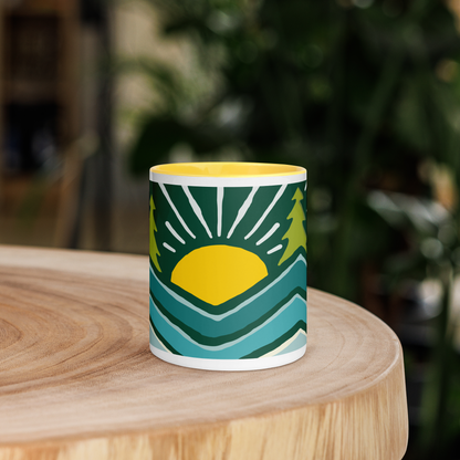 BRIGHT DAYS AHEAD 11OZ. CERAMIC 2 TONE MUG